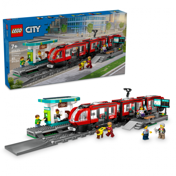 LEGO City 60423 Tramwaj miejski ze stacja