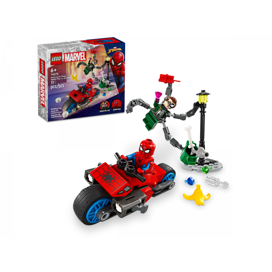 LEGO Super Heroes 76275 Poscig na motocyklu: Spi - 5702017590264