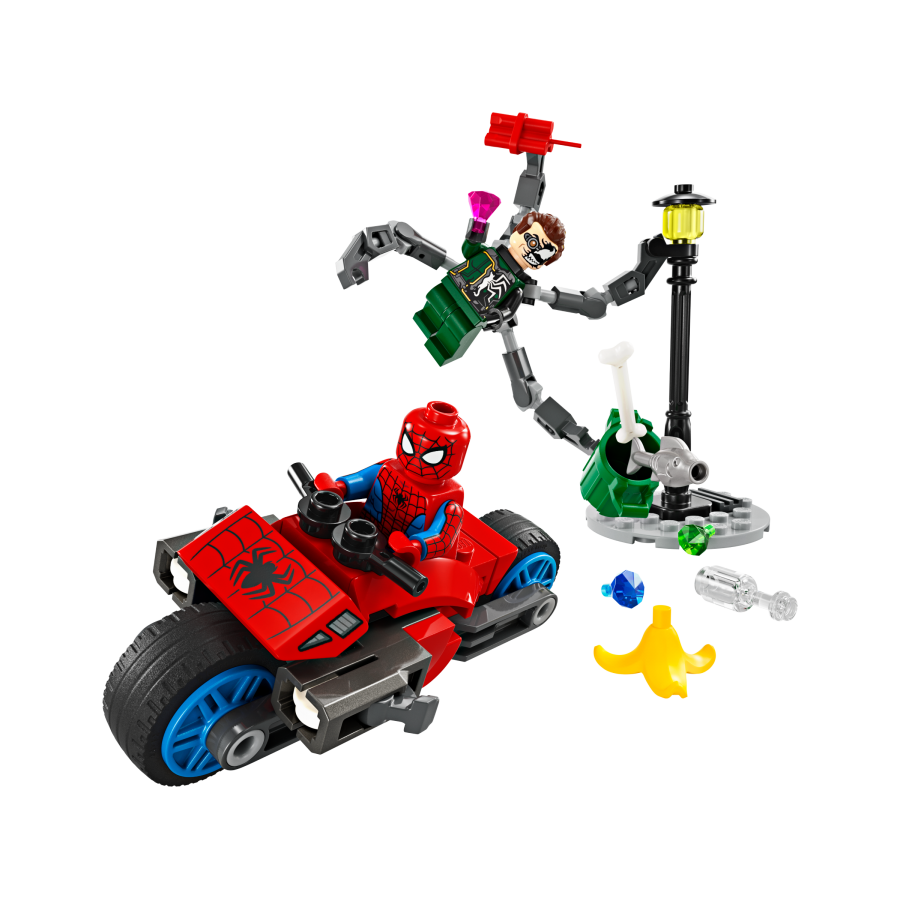 LEGO Super Heroes 76275 Poscig na motocyklu: Spi - 5702017590264