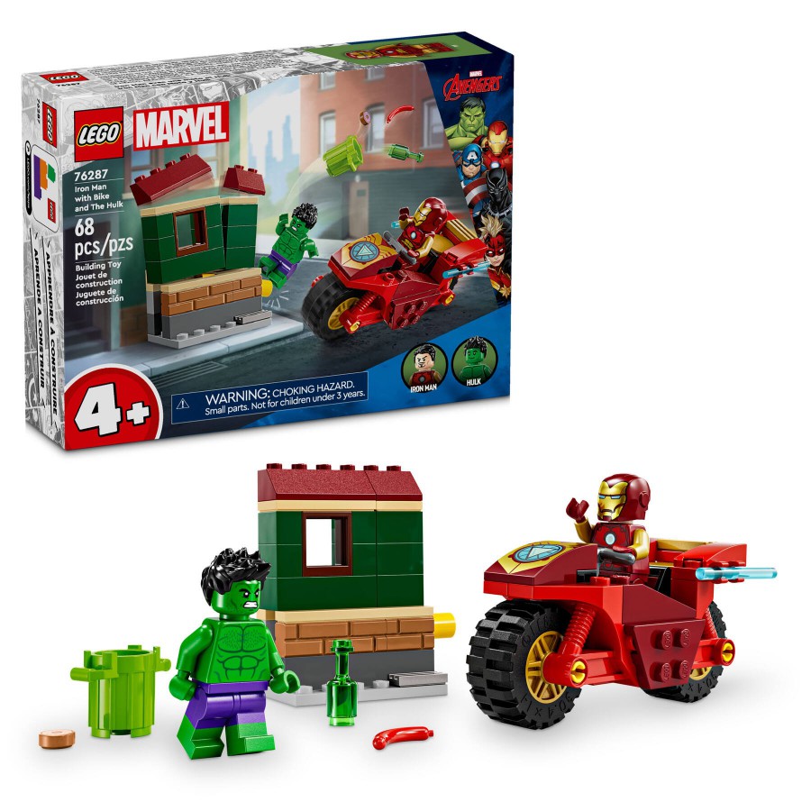 LEGO Super Heroes 76287 Iron Man z motocyklem i - 5702017590103