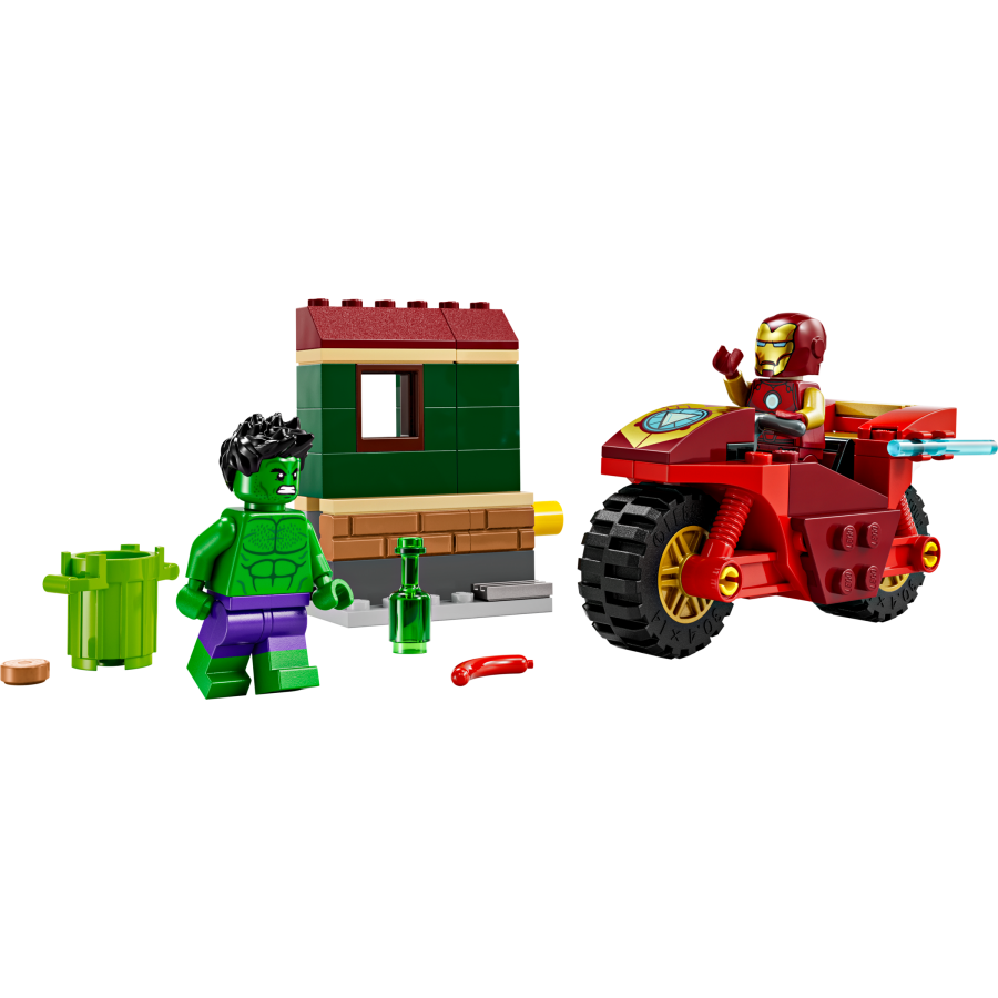 LEGO Super Heroes 76287 Iron Man z motocyklem i - 5702017590103