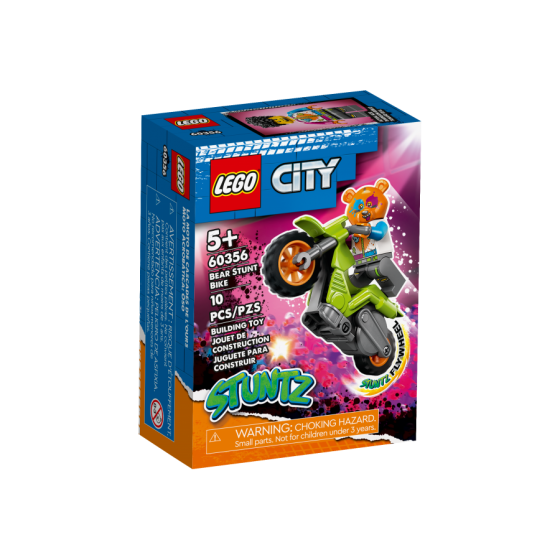 LEGO City 60356 Motocykl kaskaderski z niedzwiedz -