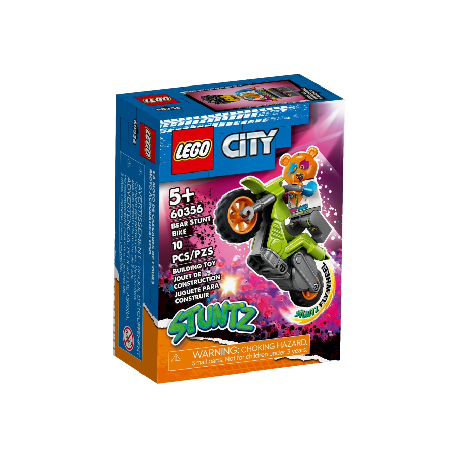 LEGO City 60356 Motocykl kaskaderski z niedzwiedz -