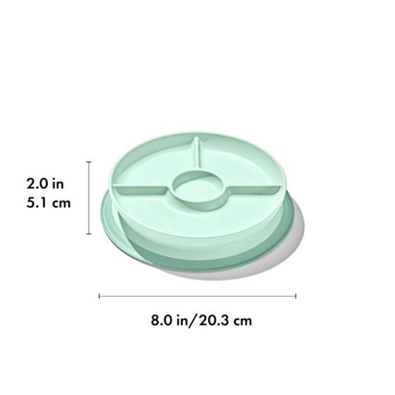 OXO Plateau partagé avec aspirateur opal en silicone