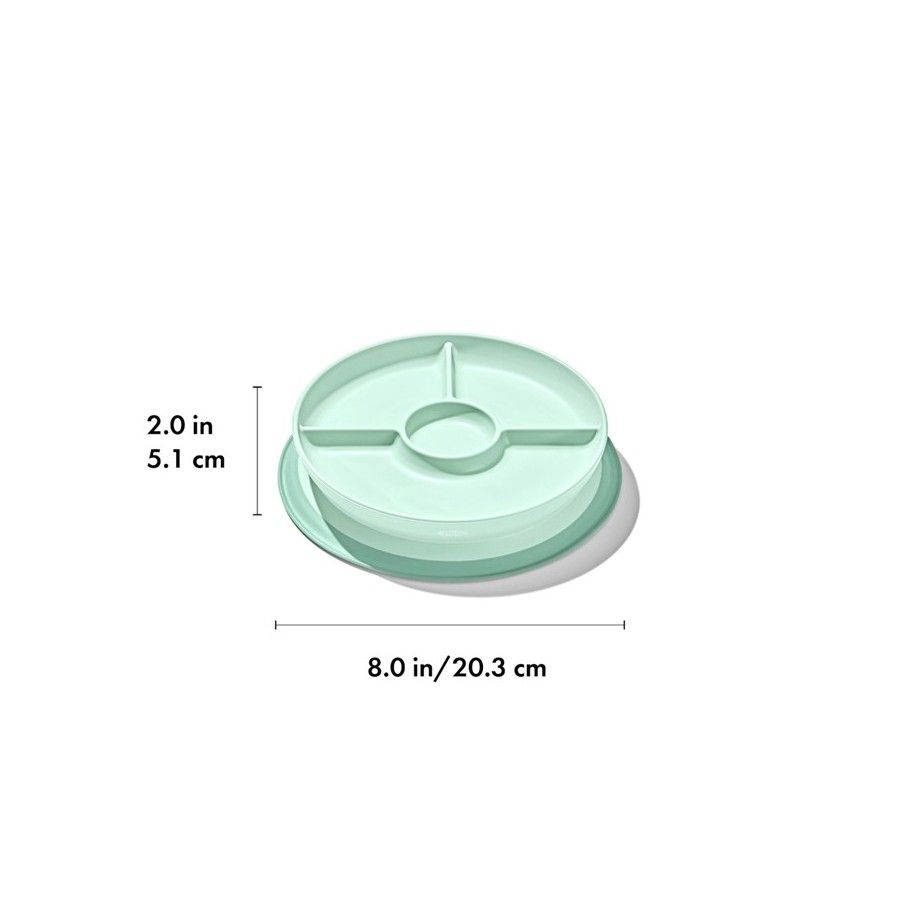 OXO Plateau partagé avec aspirateur opal en silicone