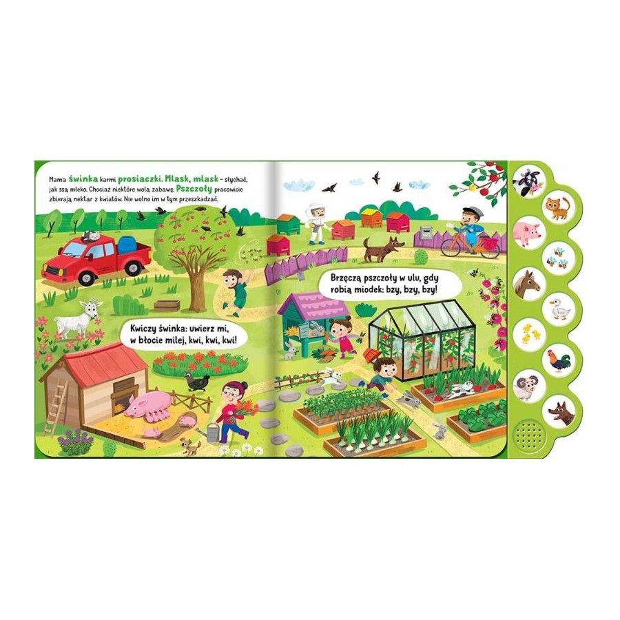 AKSJOMAT What's up? In the countryside. A sound book with 10 buttons