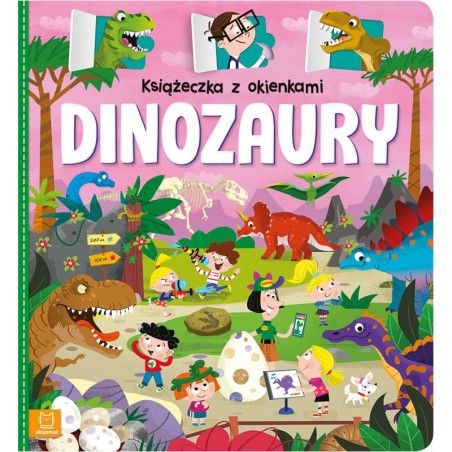 AKSJOMAT A book with windows. Dinosaurs