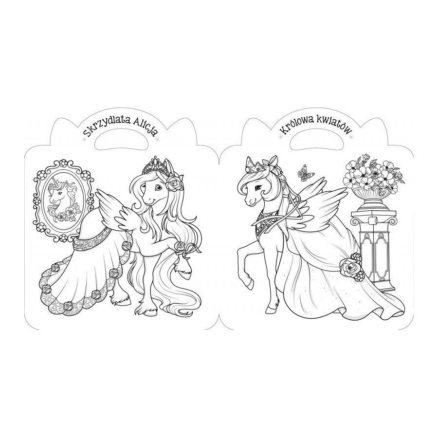 AKSJOMAT Ponies. Coloring book with stickers. 