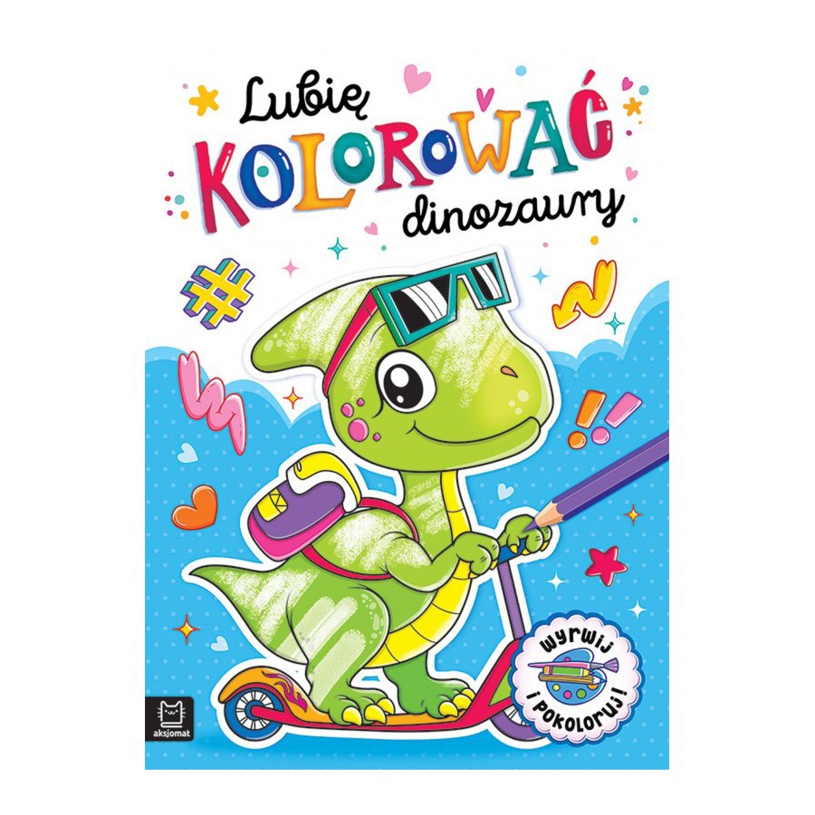 AKSJOMAT LUBIĘ KOLOROWAĆ DINOZAURY - 9788382139877