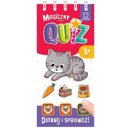 AKSJOMAT Quiz magico con un gattino. 