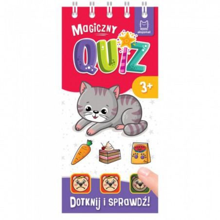 AKSJOMAT MAGICZNY QUIZ Z KOTKIEM. DOTKNIJ I SPRAWDŹ, OD 3 LAT