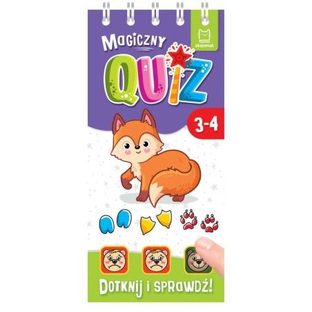AKSJOMAT Magic quiz with a bow. Touch and check for 3 years