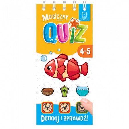 AKSJOMAT MAGICZNY QUIZ Z RYBKĄ. DOTKNIJ I SPRAWDŹ, OD 4 LAT