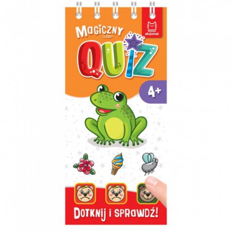 AKSJOMAT MAGICZNY QUIZ Z ŻABKĄ. DOTKNIJ I SPRAWDŹ, OD 4 LAT