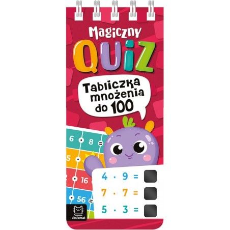 DAS IST EIN AXIOM-MAGIE-QUIZ. DIE MULTIPLIKATIONSTAFEL BIS 100. AUF SPIRALEN