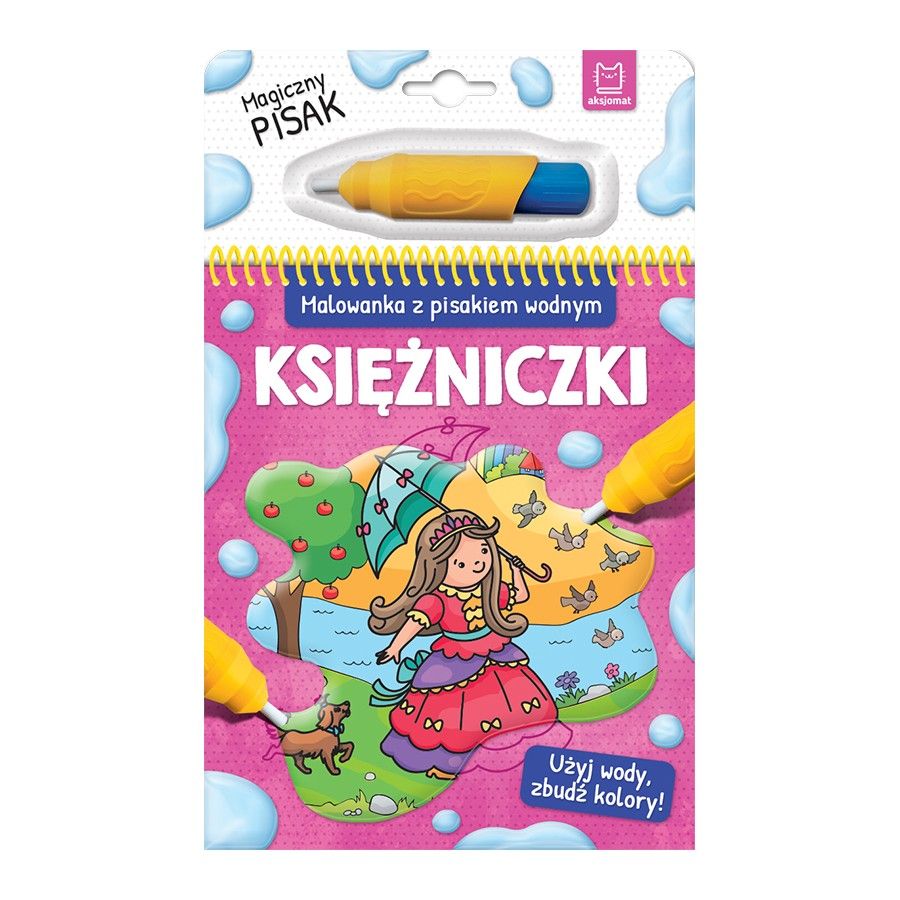 AKSJOMAT Coloring book with a water back. 