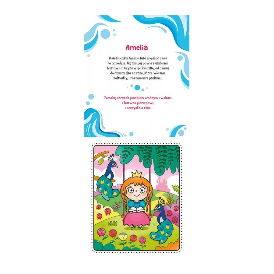 AKSJOMAT Libro para colorear con una espalda de agua. 