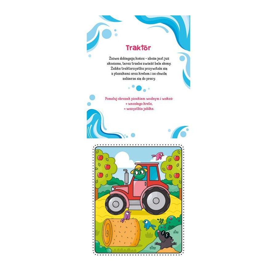AKSJOMAT Kleurboek met een water terug. 