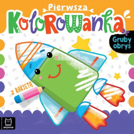 AKSJOMAT PIERWSZA KOLOROWANKA Z PIESKIEM. GRUBY OBRYS