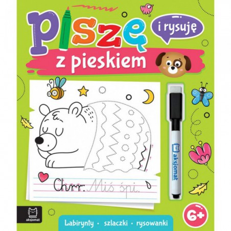 AKSJOMAT PISZĘ I RYSUJĘ Z PIESKIEM. LABIRYNTY, SZLACZKI, RYSOWANKI. ŚCIERALNY PISAK