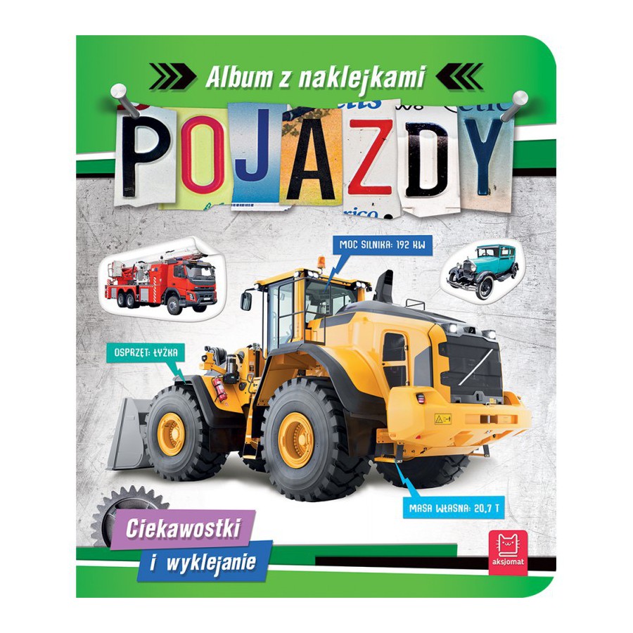 AKSJOMAT POJAZDY. ALBUM Z NAKLEJKAMI. 