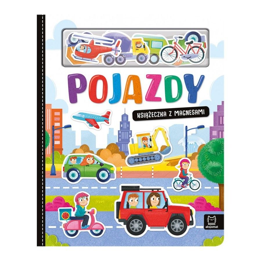 AKSJOMAT POJAZDY. KSIĄŻECZKA Z MAGNESAMI