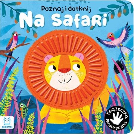 AKSJOMAT Conoce y toque. En safari. Libro sensorial