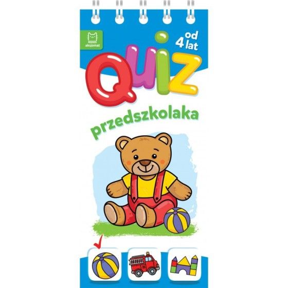 AKSJOMAT QUIZ PRZEDSZKOLAKA Z MISIEM OD 4 LAT