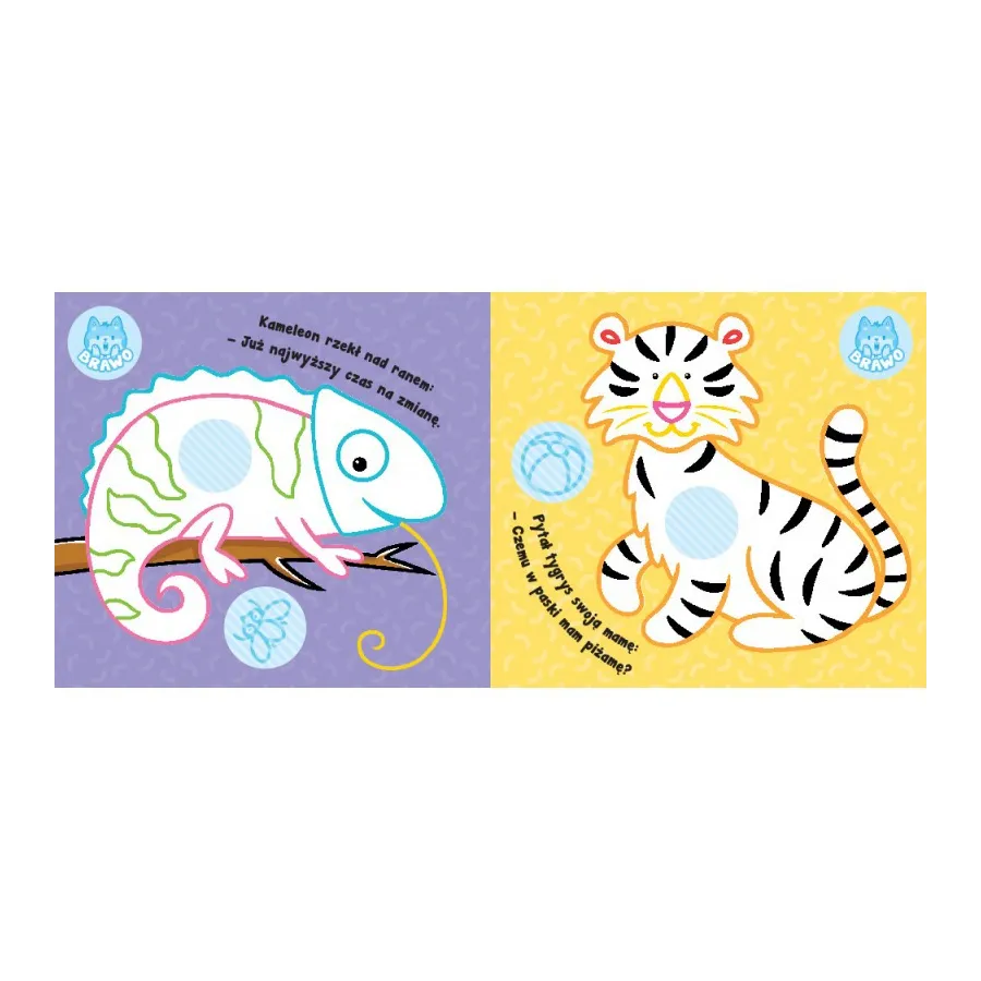 AKSJOMAT Állatok az állatkertben. Színező könyv vastag lökettel, kerek