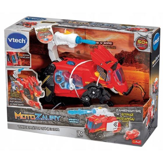 VTech Zabawka interaktywna Motozaury, Triceratops Nexor -