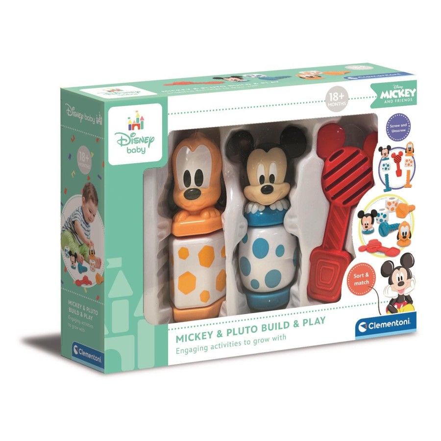 ClementoniLe kit de bébé Mickey Construisez et jouez