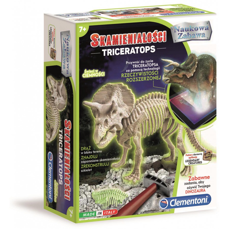 Clementoni Zestaw Skamieniałości Triceratops - 8005125608928