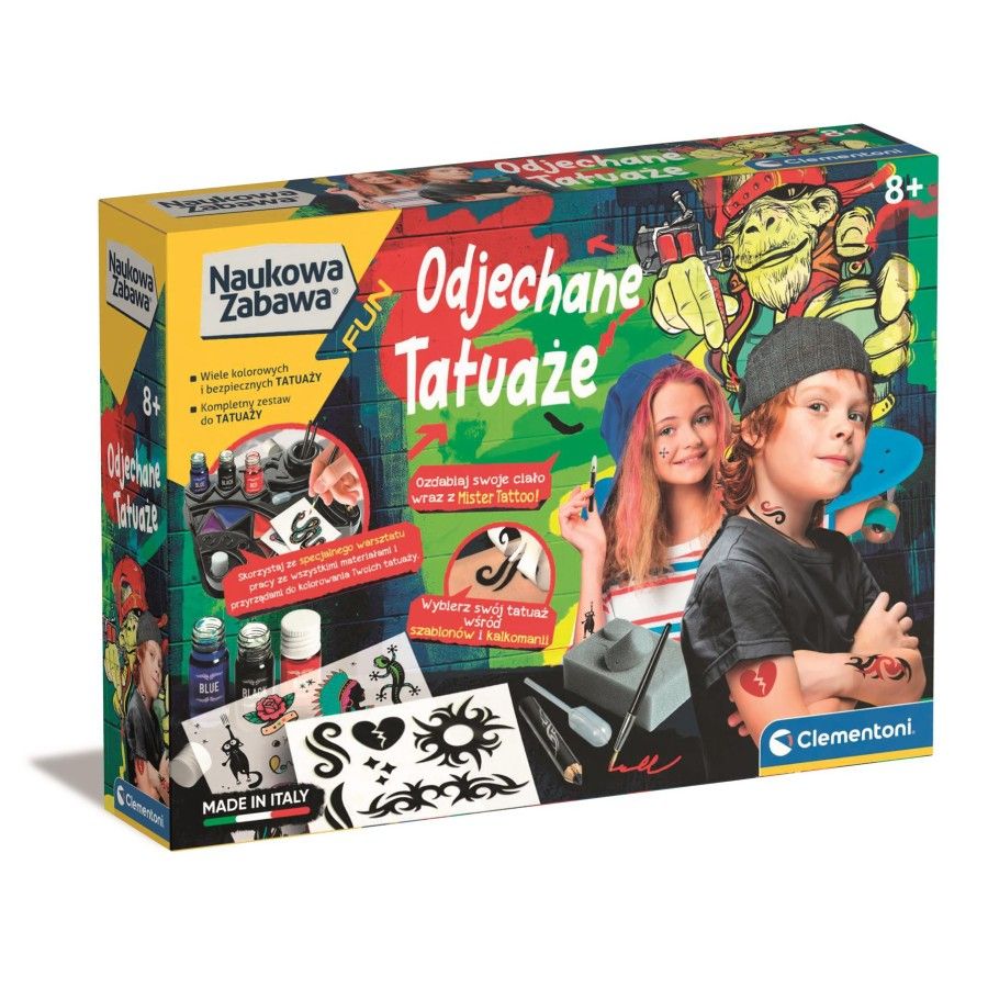 Clementoni Zestaw edukacyjny Odjechane tatuaże