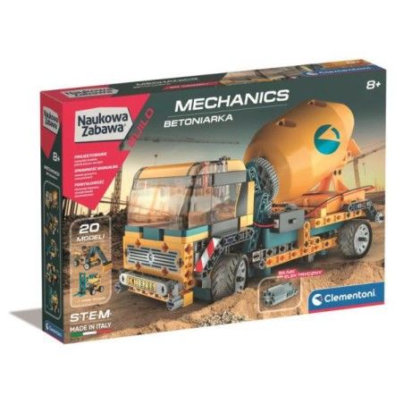 Clementoni Kit de construcción de laboratorio mecánico - mezclador de hormigón