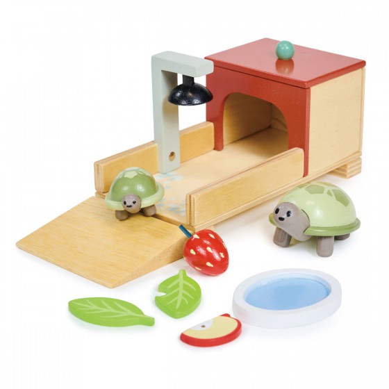 Tender Leaf Toys Drewniane figurki do zabawy - żółwie -