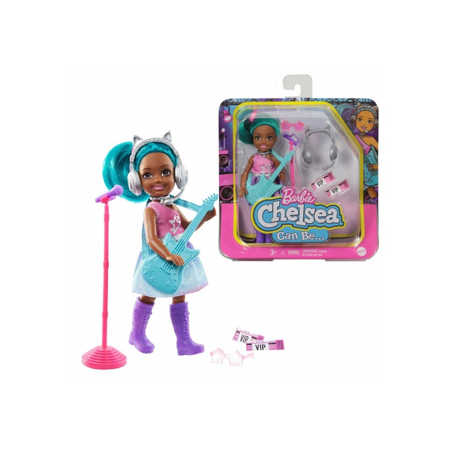 Barbie Chelsea Kariera Lalka Gwiazda Rocka - 887961919059