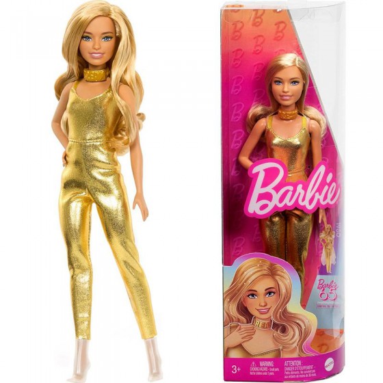 Barbie Fashionistas - Lalka Golden Drem z okazcj 65-lecia mark