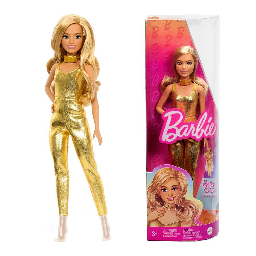 Barbie Fashionistas - Lalka Golden Drem z okazcj 65-lecia mark