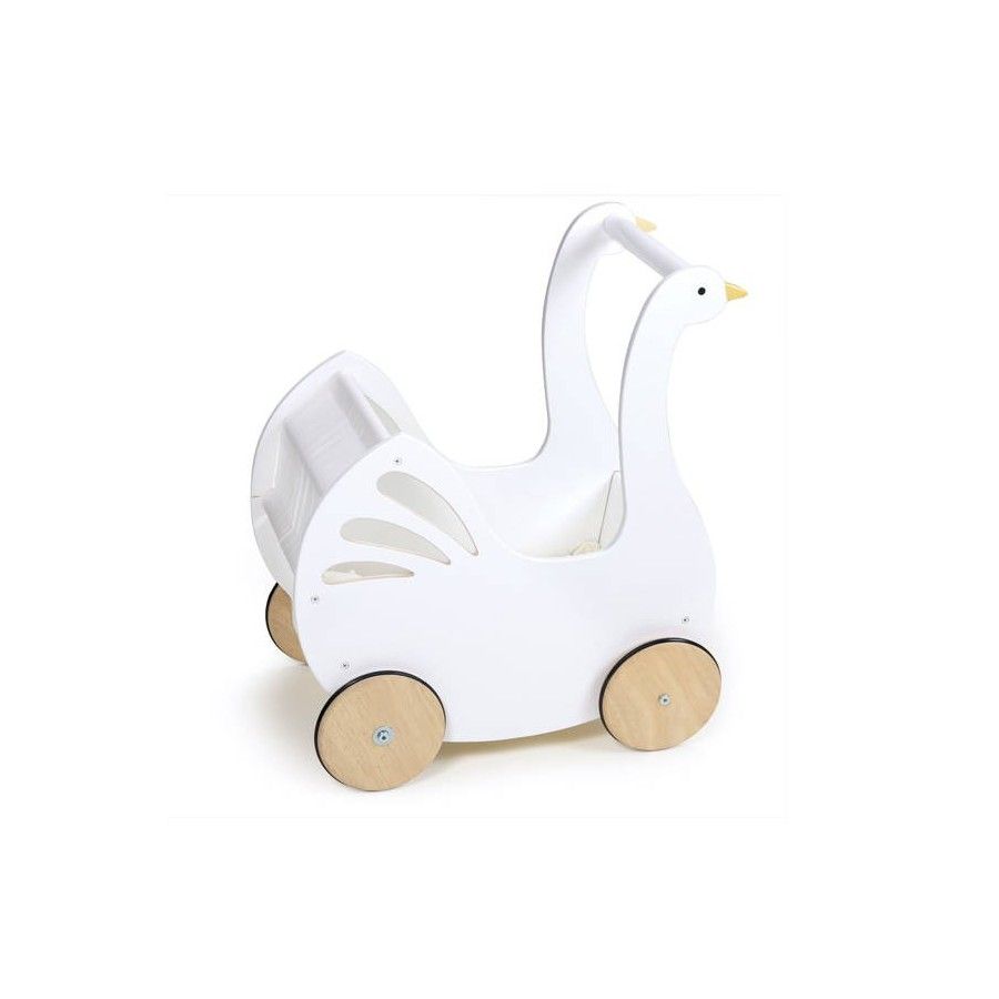 Tender Leaf Toys Wózek dla lalek z akcesoriami Łabędź