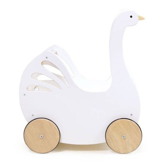 Tender Leaf Toys Wózek dla lalek z akcesoriami Łabędź