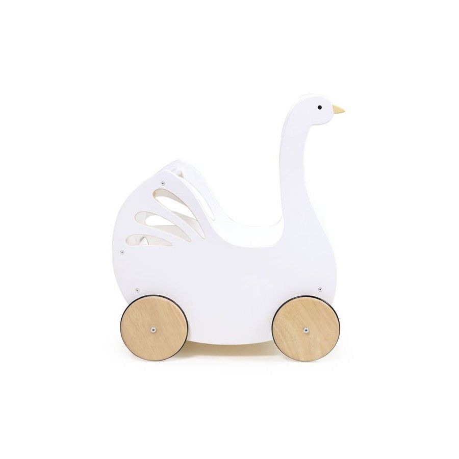 Tender Leaf Toys Doll kocsi hattyú tartozékokkal -