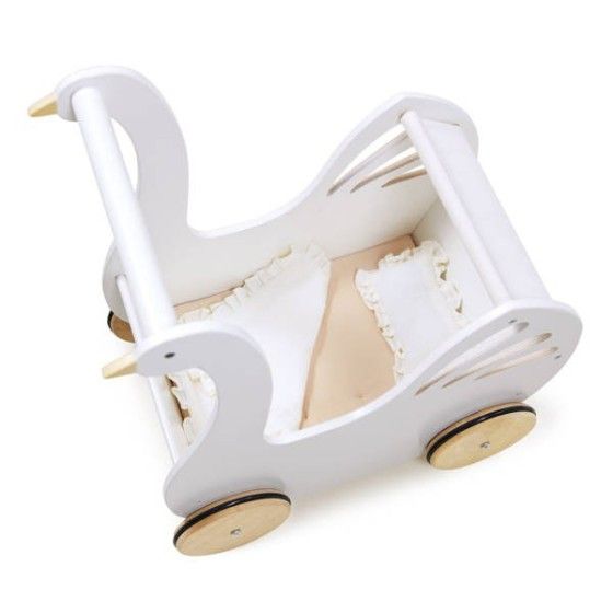 Tender Leaf Toys Wózek dla lalek z akcesoriami Łabędź