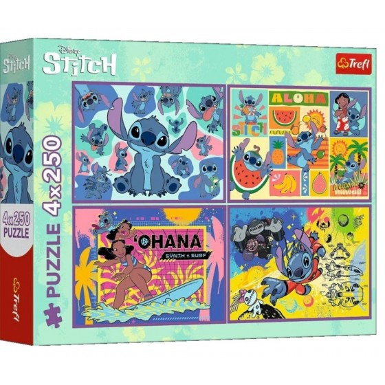 Trefl Puzzle Lilo & Stitch 4 x 250 el. 