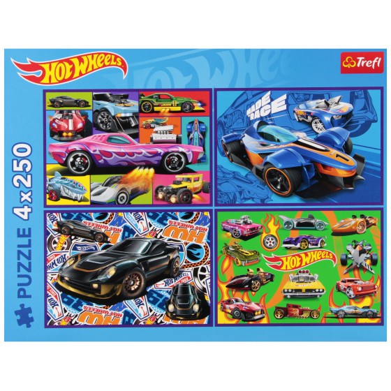 Trefl Puzzle Hot Wheels 4 x 250 el. 