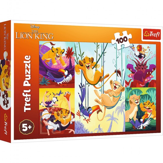 Trefl Puzzle Disney 100 el. Dzielny Król Lew - 5900511164787