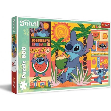 Trefl Puzzle Lilo & Stitch 500 el. Wakacje ze Stichem