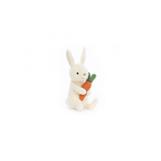 JellyCat Wesoły Króliczek z Marchewką 18 cm - 670983134810