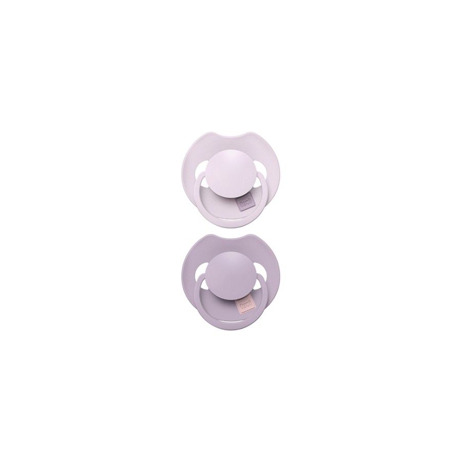 LOVI Smoczek silikonowy dynamiczny Prime 18+m 2 szt Lilac/Violet