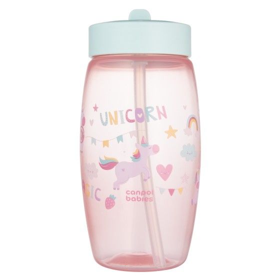 Canpol Babies Bidon egy összecsukható szájrész 400 ml egyszarvú