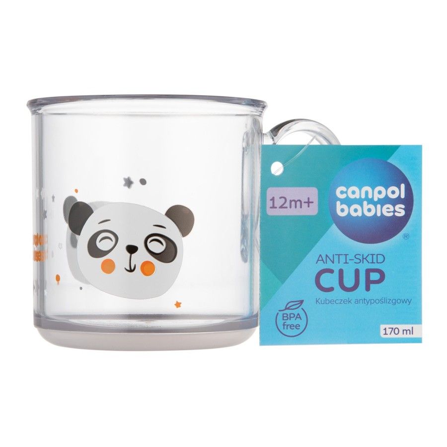 Canpol babies Kubek antypoślizgowy z uchem 170 ml EXOTIC ANIMALS
